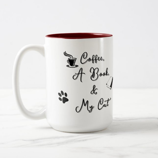 Two-tone Mug 15 oz (burgundy) (Gauche)