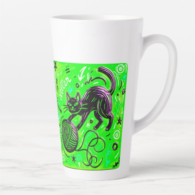 Two-Tone Neon Cat Milchtasse (Rechts)