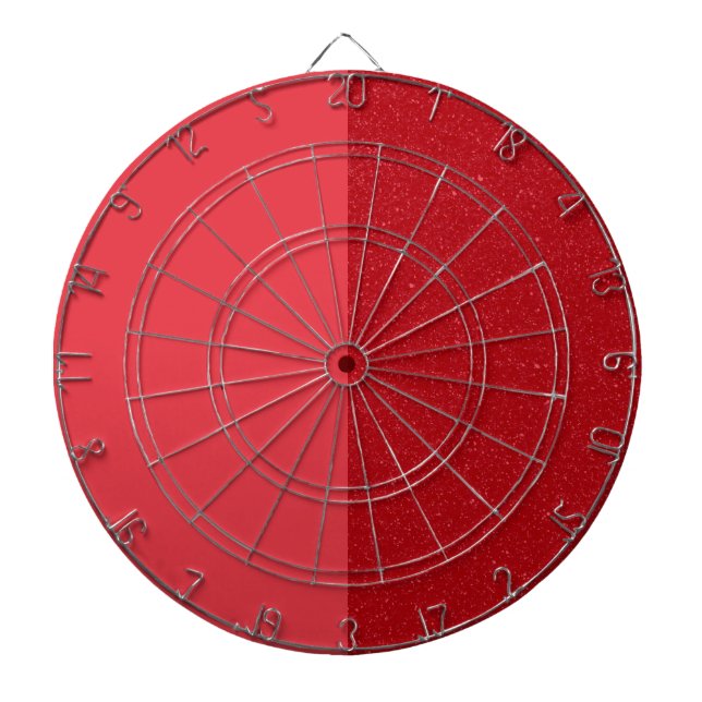 Two-Tone Tomato Red Dartboard – Customizable Dartscheibe (vorne)
