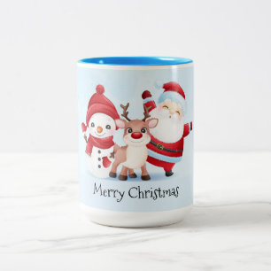 Two-Tone-Weihnachtskaffee-Tasse Zweifarbige Tasse