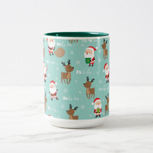 Two-Tone-Weihnachtskaffee-Tasse Zweifarbige Tasse