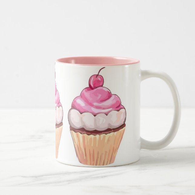 TWO-TONED KUCHEN-KAFFEE-U. TEE-TASSEN - ZWEIFARBIGE TASSE (Rechts)
