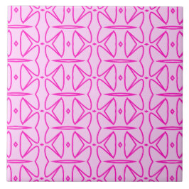Two Toned Pink Pattern Ceramic Tile Fliese