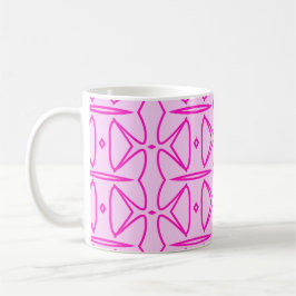 Two Toned Pink Pattern Mug Kaffeetasse