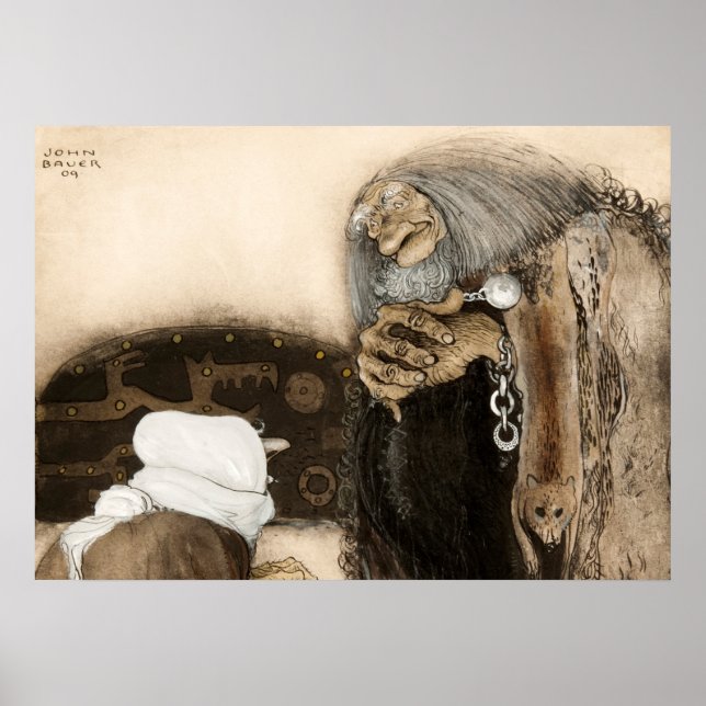 Two Trolls, 1909 John Bauer Poster (Vorne)