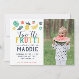 Two-tti Fruiti Zweites Foto zum Geburtstag Einladu Einladung