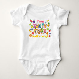 Two-tti Fruity 2nd Birthday Party Baby Strampler