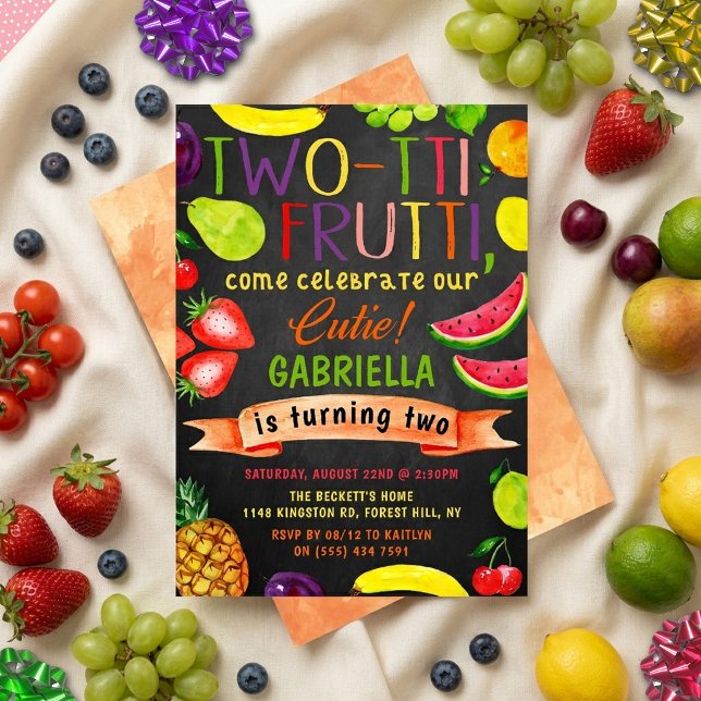 Two-tti Frutti 2. Geburtstag Einladung (Von Creator hochgeladen)