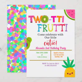 Two-tti Frutti 2. Girl Birthday Party lädt ein