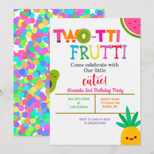 Two-tti Frutti 2. Girl Birthday Party lädt ein