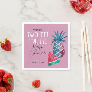 Two-tti Frutti Baby Shower Mädchen Serviette