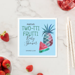 Two-tti Frutti Boy Baby Shower Serviette