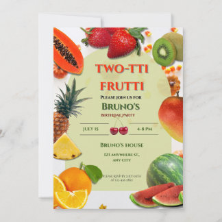 Two-tti Frutti | Geburtstag Einladung