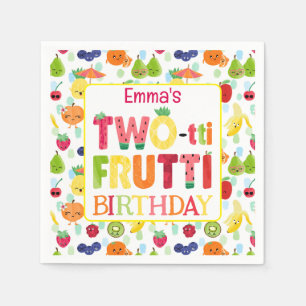 Two-tti Frutti Süsse Fruit 2. Geburtstag Party Serviette