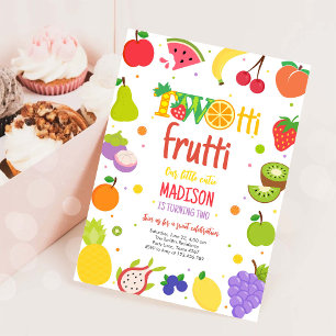Two-tti Frutti Twotti Frucht Tropisch 2. Geburtsta Einladung