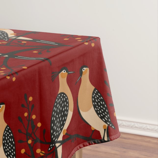 Two Turtle Doves Cut-Out Stencil Retro Style 7 Tischdecke (Beispiel)