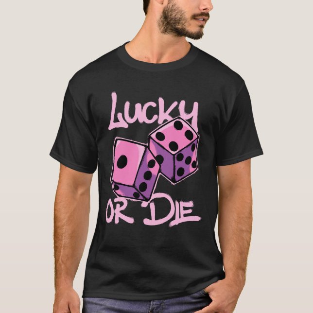 two vibrant dice streetwear T-Shirt (Vorderseite)