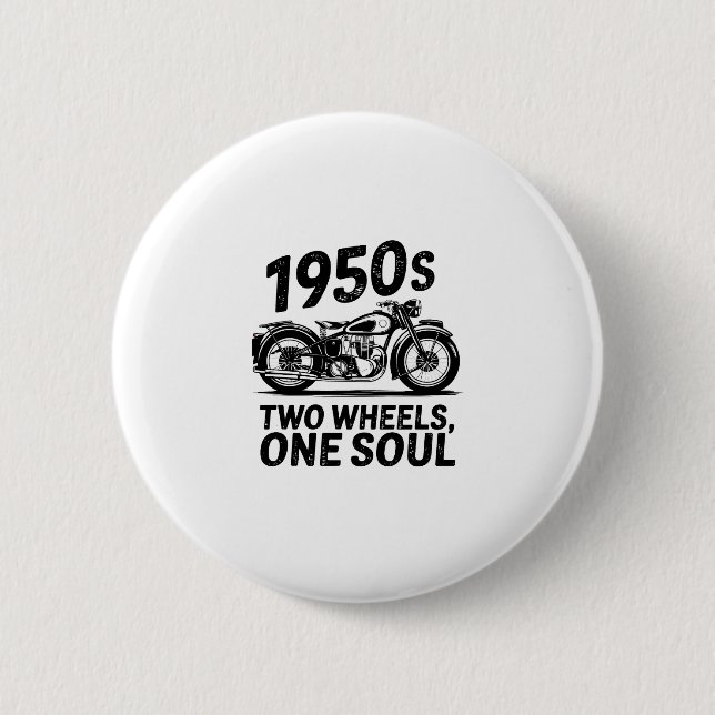 Two-Wheel, One-Soul Motorcycle Button (Vorderseite)