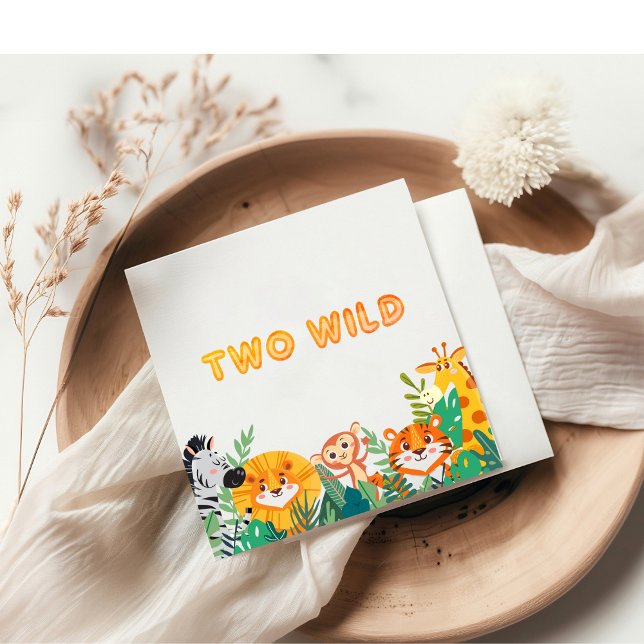 Two Wild Boys Paper Napkin Serviette (Von Creator hochgeladen)