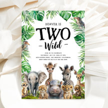 Two Wild Safari 2nd Birthday Party