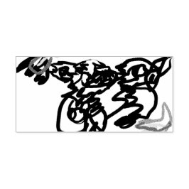 Two wolves Autumn Gummistempel