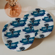 Twonado Twister Tornado Blau Grunge Geburtstag