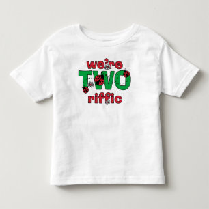 TWOriffic Marienkäfer-Zwillings-2. Geburtstag Kleinkind T-shirt