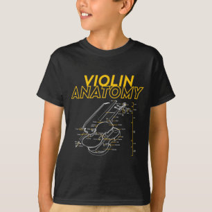 Twoset Violin Violin Anatomie Zeichnung Diagramm L T-Shirt