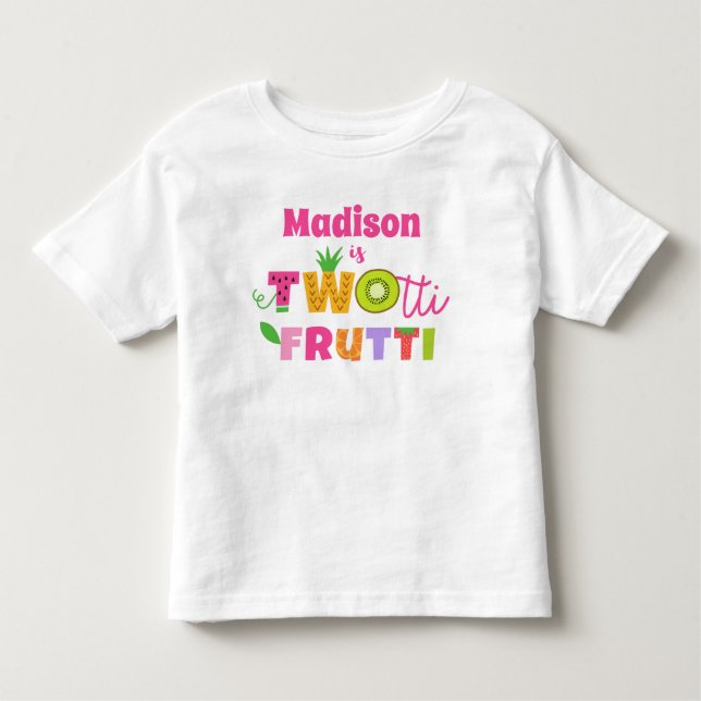 TWOtti Frutti 2. Geburtstag T - Shirt (Vorderseite)