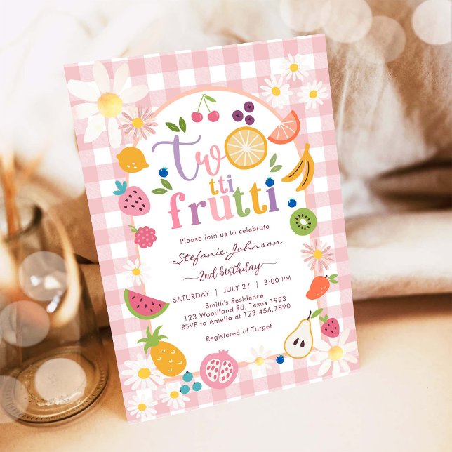 Twotti Frutti 2nd Birthday Invitation Einladung (Von Creator hochgeladen)