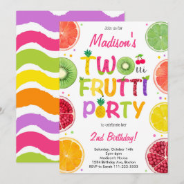 Twotti Frutti Birthday Einladung