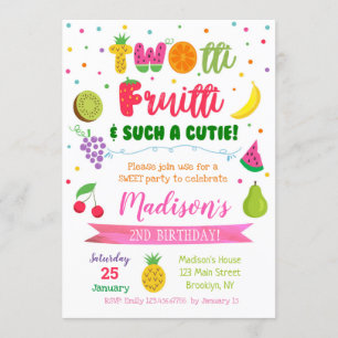 TWOtti Frutti Fruits Geburtstagsparty Einladungen