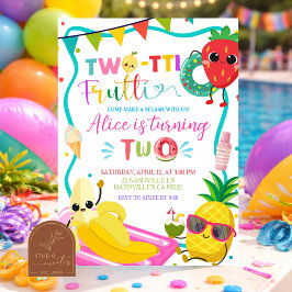 Twotti Frutti Pool Party Initaiton Einladung