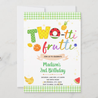 TWOtti Frutti zum Geburtstag Einladung