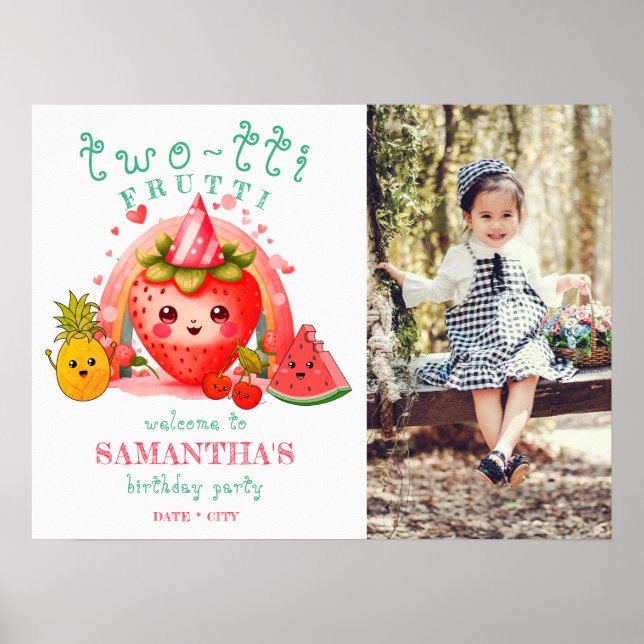 TWOTTI Tutti Frutti Sommer Frucht Kinder Kinder 2. Poster (Vorne)