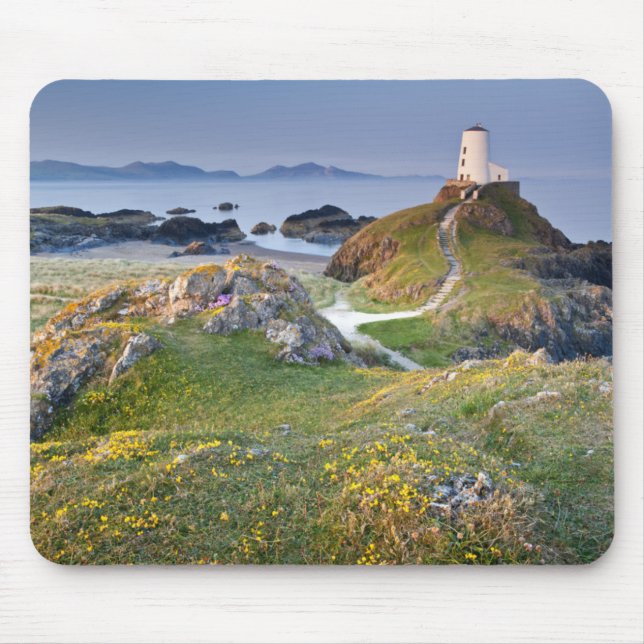 Twr Mawr-Leuchtturm auf Llanddwyn Insel Mousepad (Vorne)