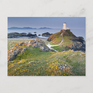 Twr Mawr Lighthouse auf Llanddwyn Island Postkarte