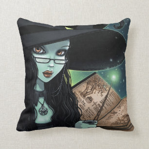 Twyla Samhain Hexe-Halloween-Fantasie-Wurfs-Kissen Kissen