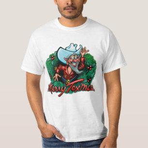 TX Hill Country Cartoon Karte T-Shirt