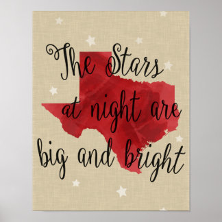 TX - Sterne auf Nachtplakaten Poster