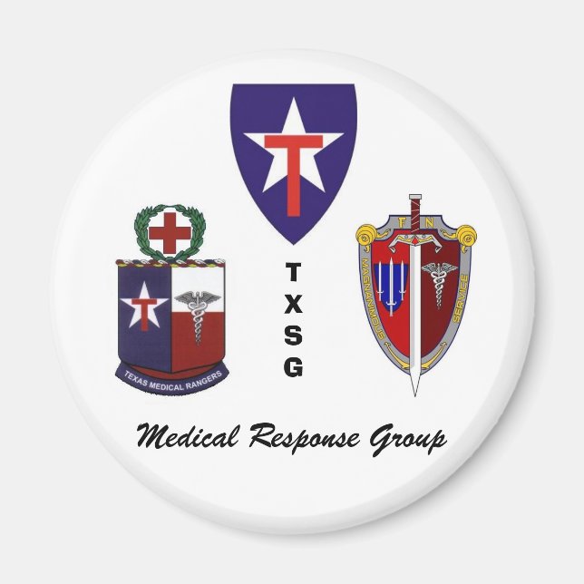 TXSG Medical Response Group Magnet (Vorne)