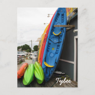 Tybee Canoes Postkarte