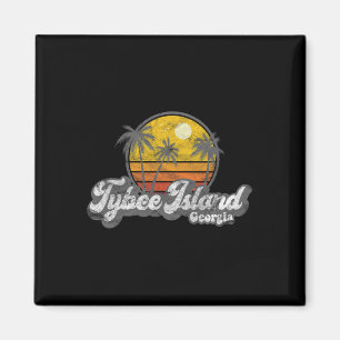 Tybee Island Ga Retro 70's Vintages Surfer-Geschen Magnet