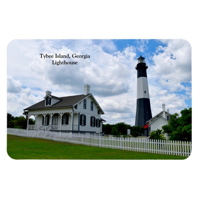 Tybee Island, Georgia Lighthouse Magnet (Horizontal)