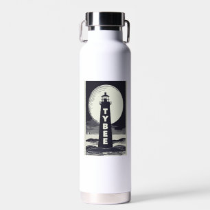 Tybee Island Georgia Lighthouse Moon Trinkflasche