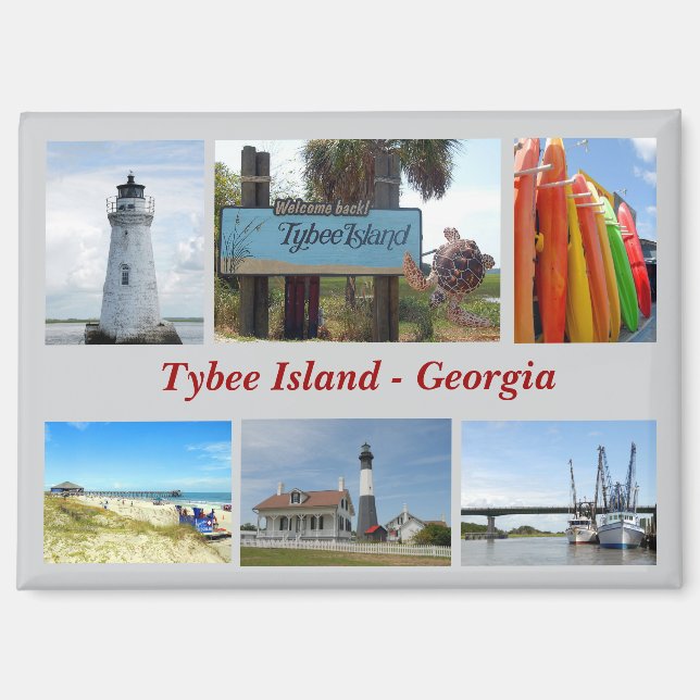 Tybee Island, Georgia-Magnet Magnet (Vorderseite)