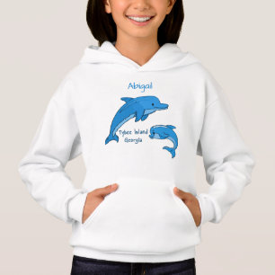 Tybee Island Géorgie mignonne Jouer Dauphins Bleus