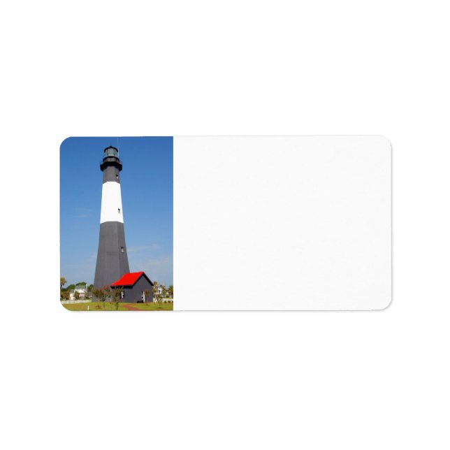 Tybee Island Lighthouse Adressaufkleber (Vorne)