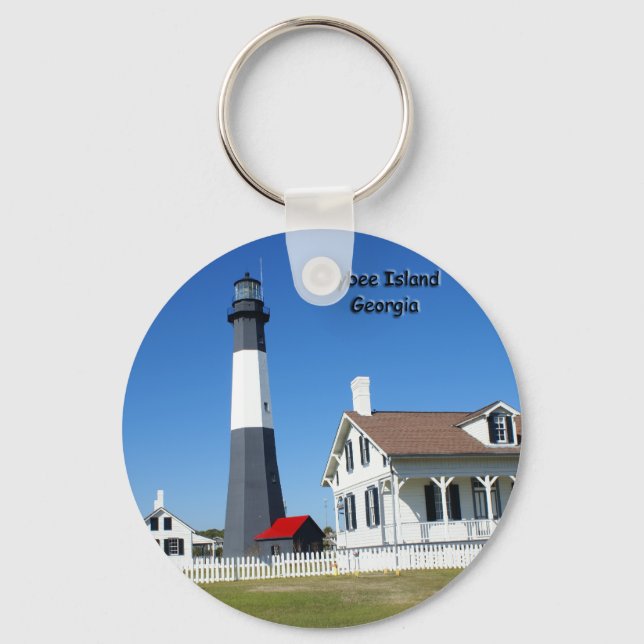 Tybee Island Lighthouse Schlüsselanhänger (Vorderseite)