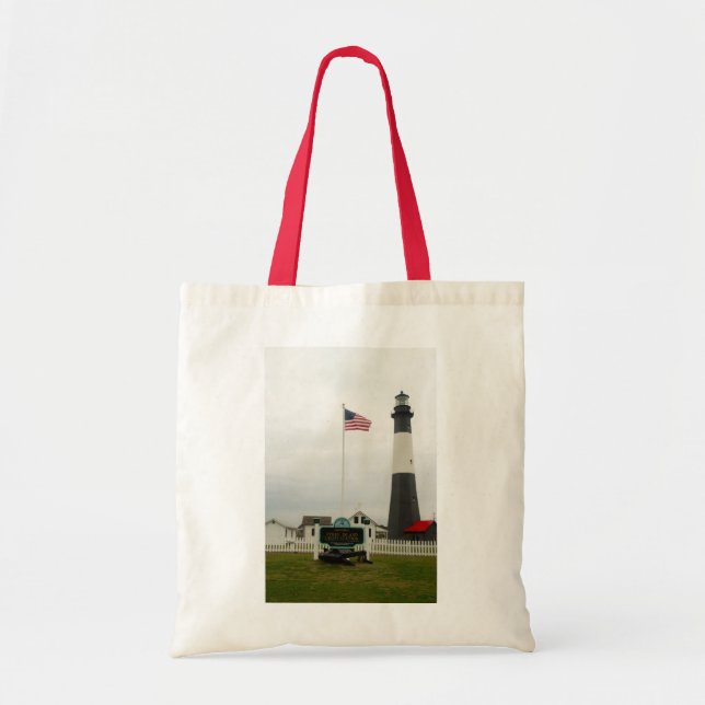Tybee Island Lighthouse Station Bag Tragetasche (Vorne)